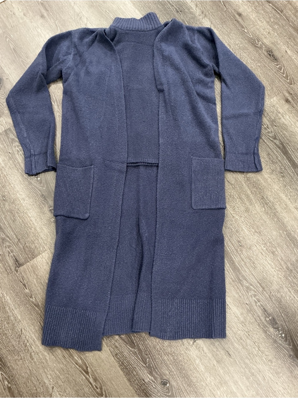 Express Boucle Duster & Sleeveless Shell Set, Periwinkle Women’s Med, Stretchy